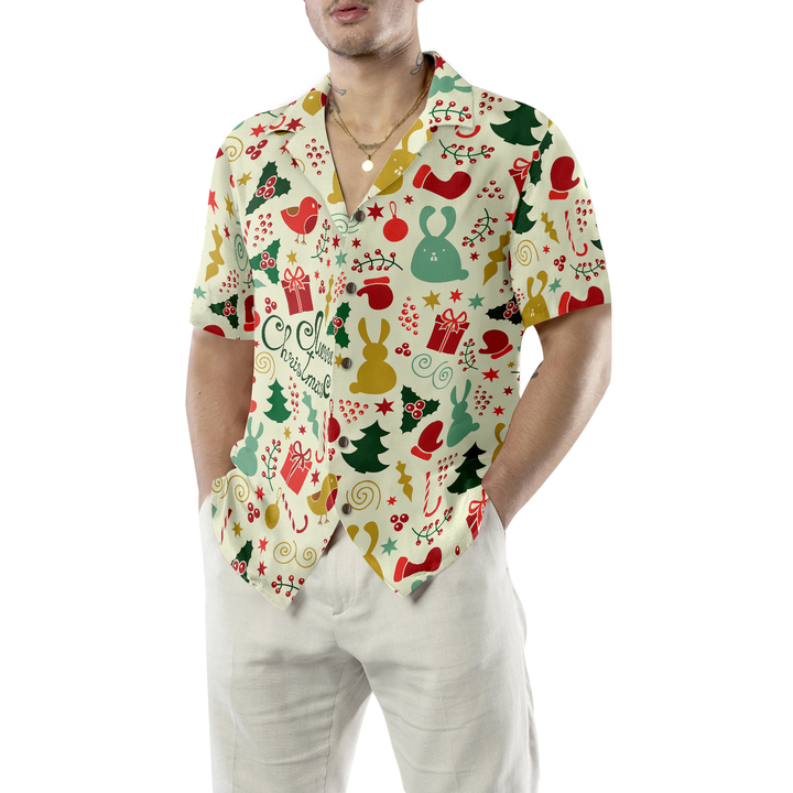 Drune | Frohe Weihnachten Muster 4 Hawaii-Hemd