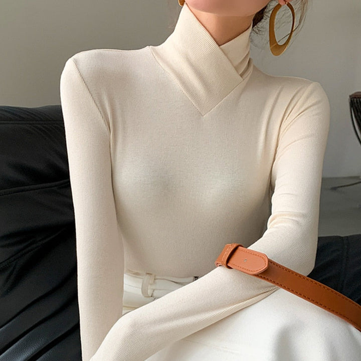 Drune | Pullover - Eleganter Rollkragen Langarmpullover