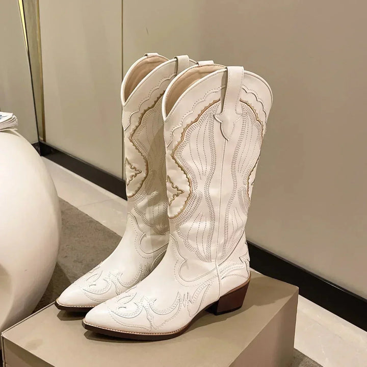 Drune | Cowboy-Stiefel mit Blockabsatz