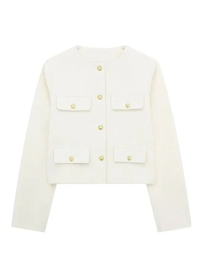 Drune | Kurzjacke mit Knopfdetails Herbst