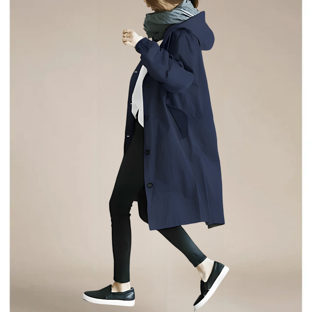 Drune | Trenchcoat Damen Leicht Wasserdicht