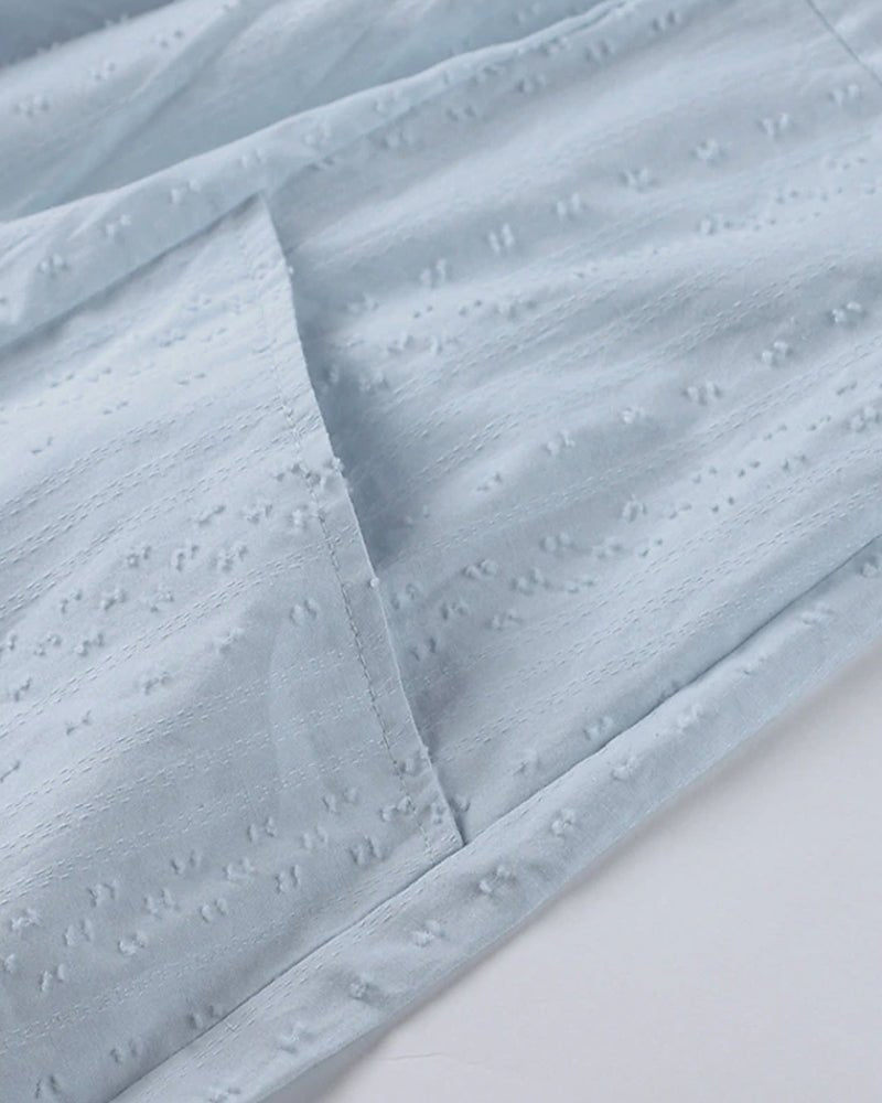 Drune | Entspanntes Boho-Hemdkleid mit V-Ausschnitt für Damen