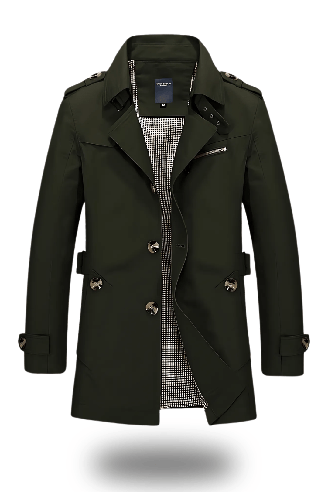 Drune | Herren Doppelreiher Trenchcoat - Mittellang