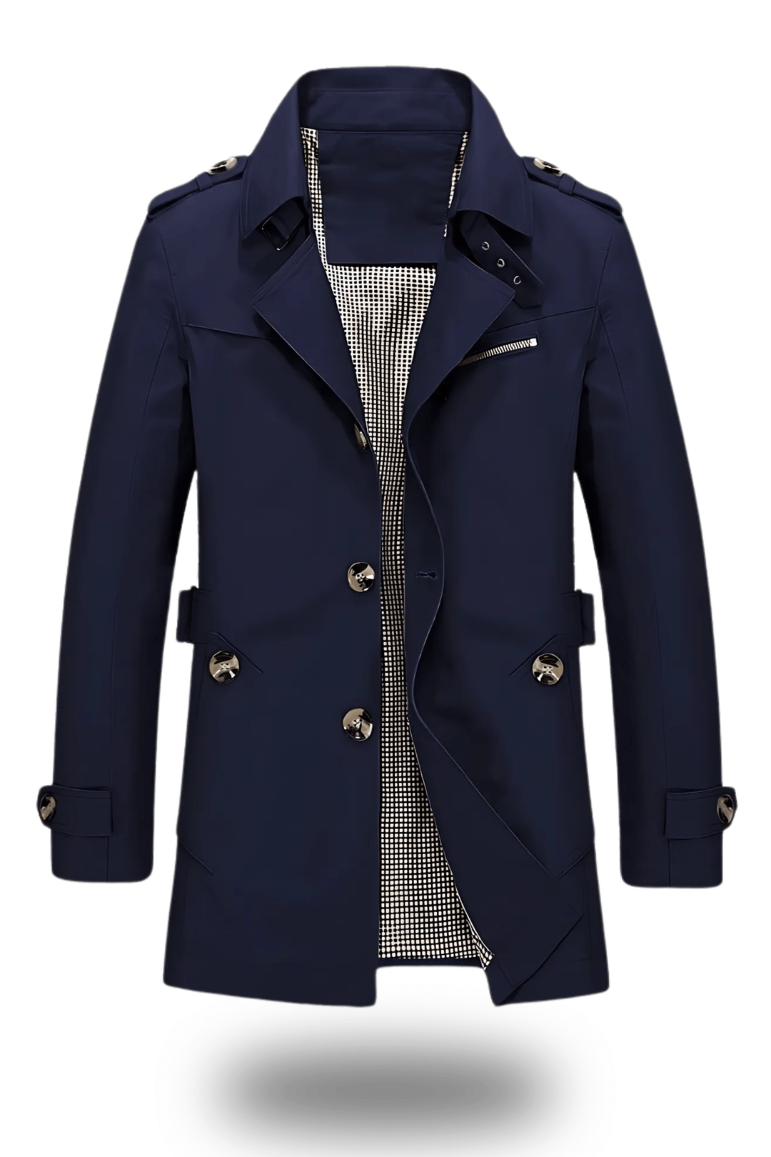 Drune | Herren Doppelreiher Trenchcoat - Mittellang