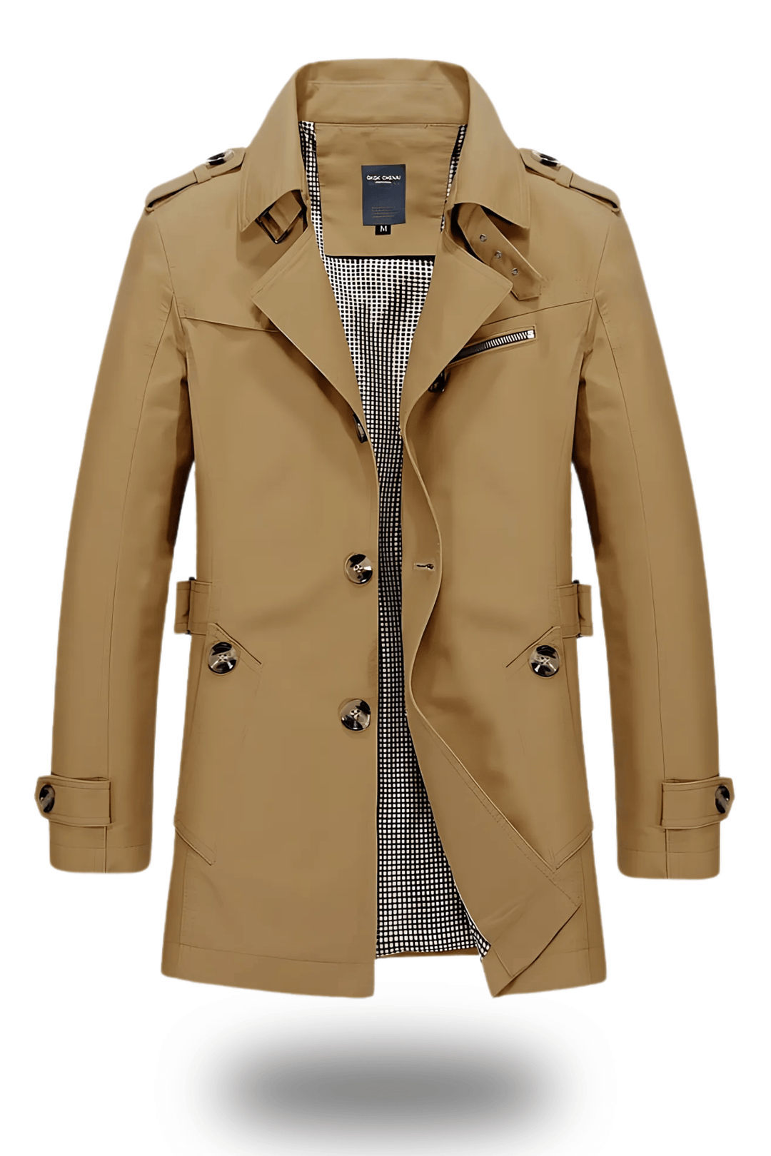 Drune | Herren Doppelreiher Trenchcoat - Mittellang