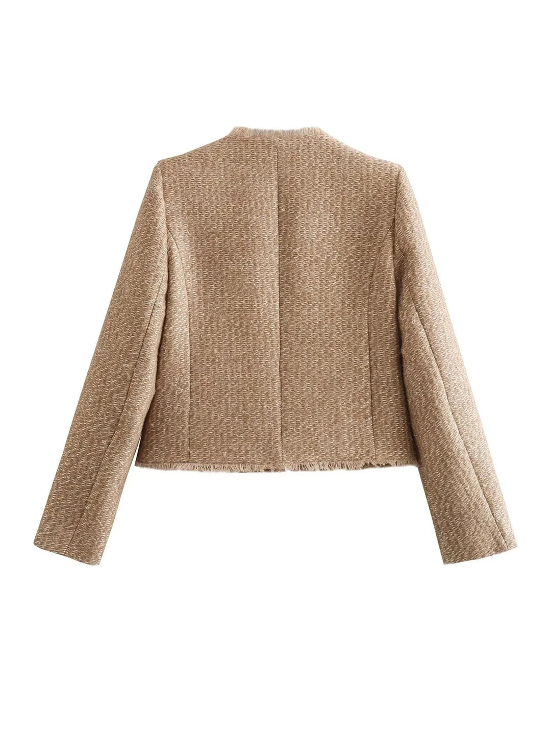 Drune | Damen Tweed Blazer - Kurz geschnitten & Strukturiert