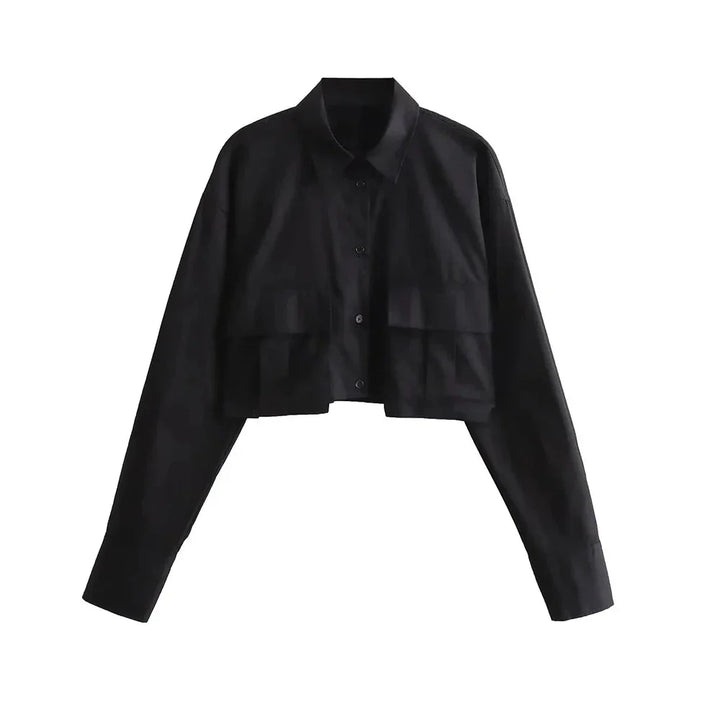 Drune | Bequeme Cropped Hemd für Frauen