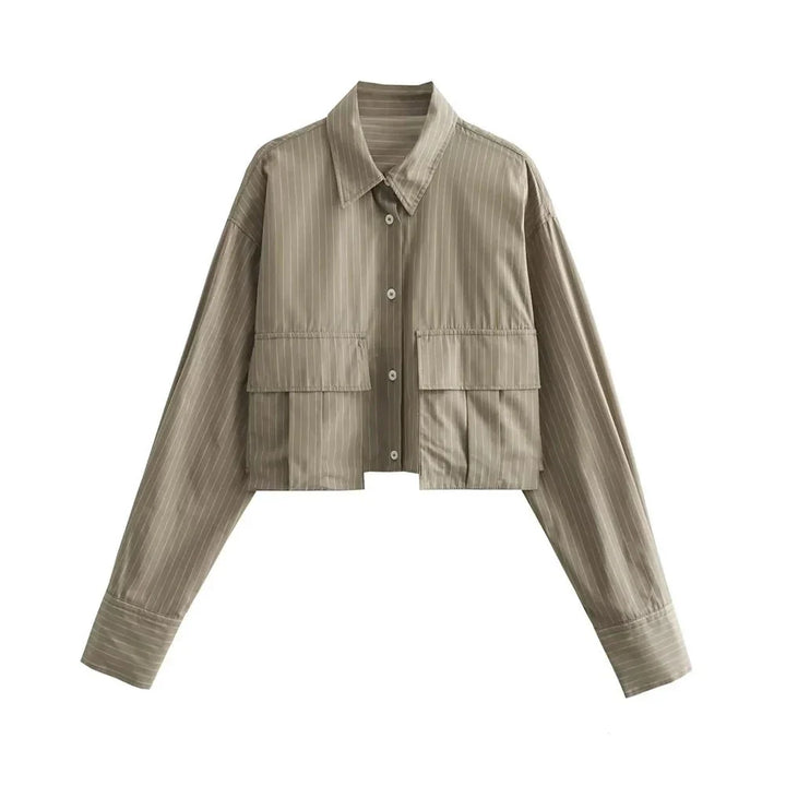 Drune | Bequeme Cropped Hemd für Frauen