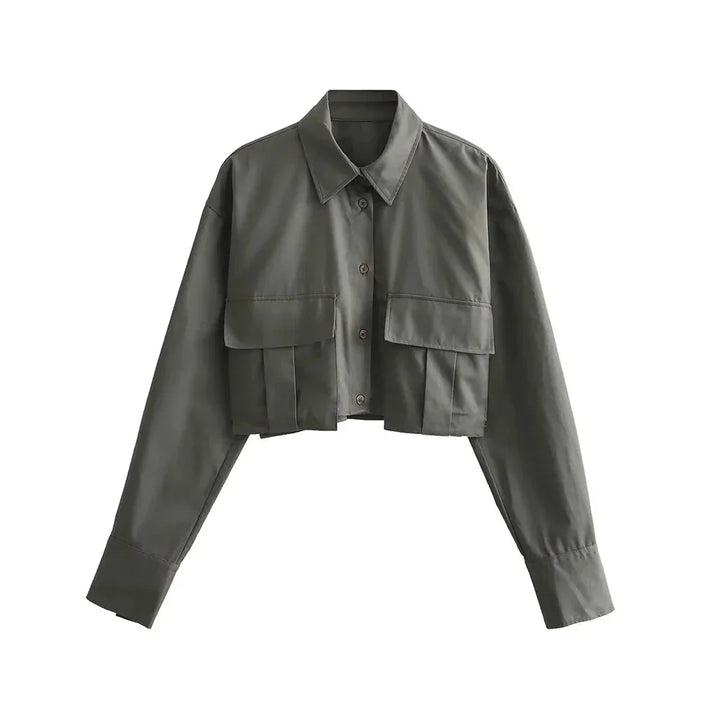 Drune | Bequeme Cropped Hemd für Frauen