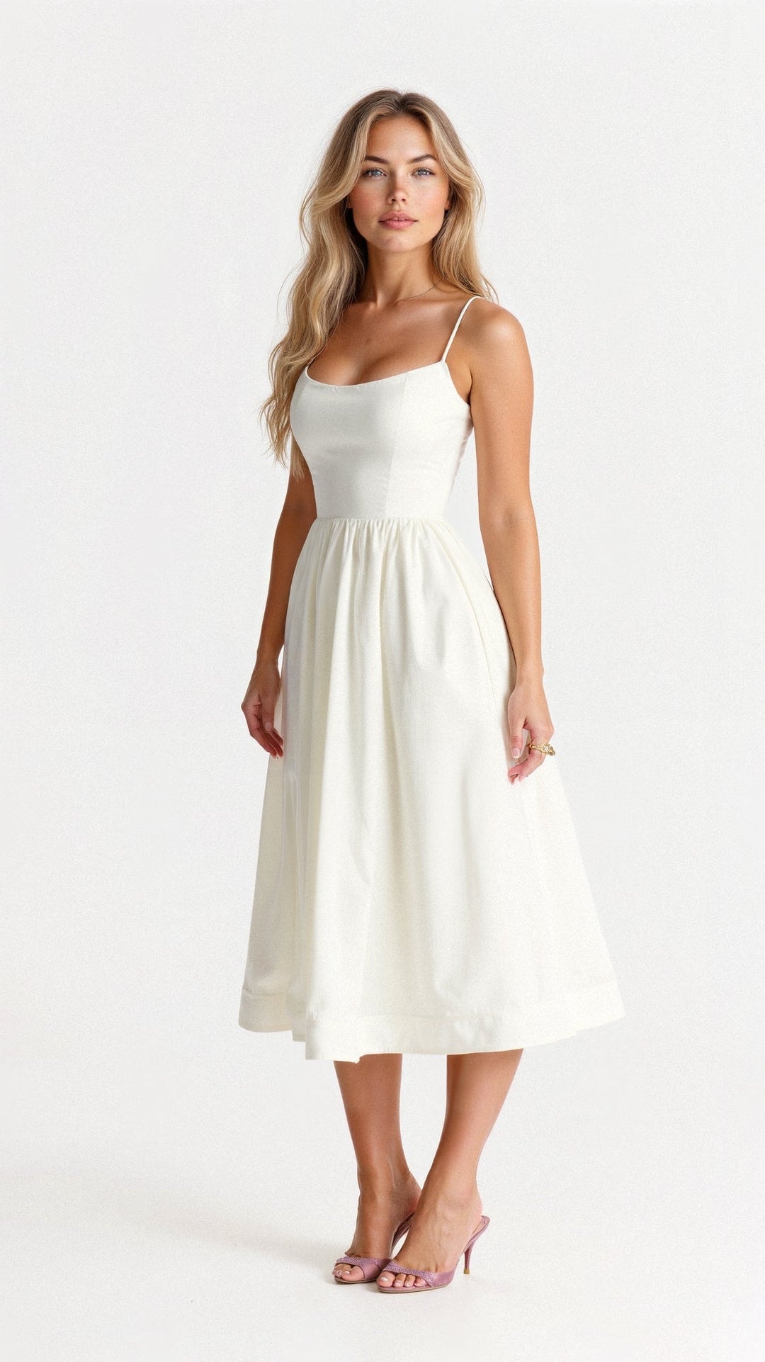 Drune | Elegantes Ärmelloses Midikleid für Damen