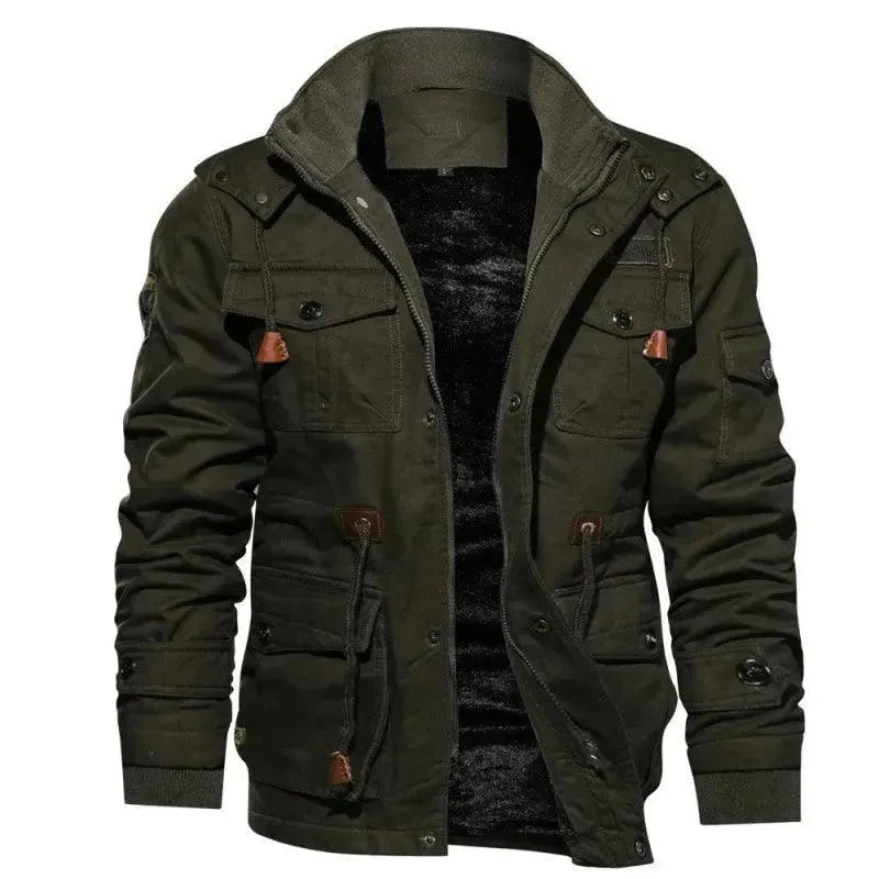 Drune | Mehrfach-Taschen Freizeit Fleece Jacke Männer