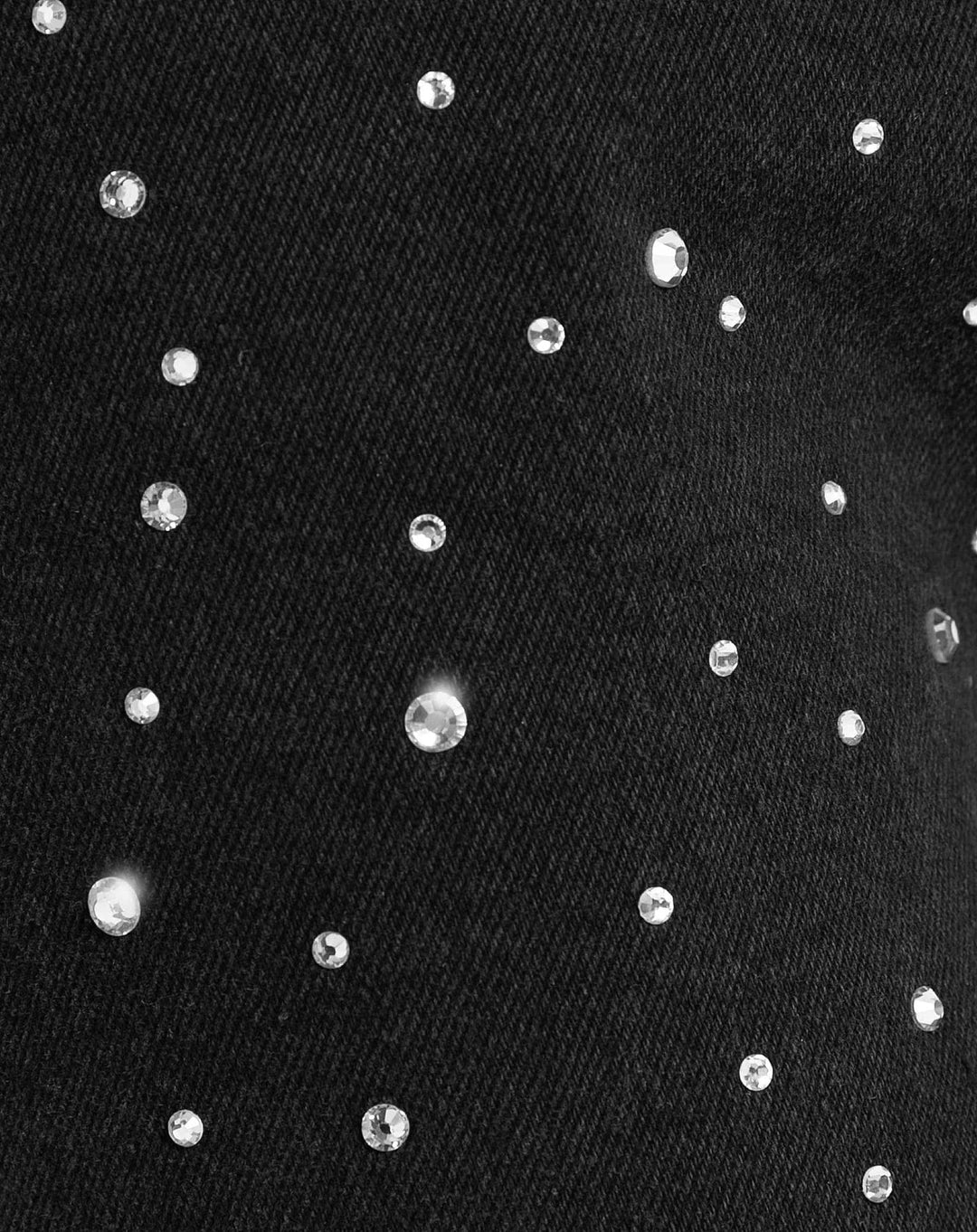 Drune | Denim Sparkle Pants mit Glitzer