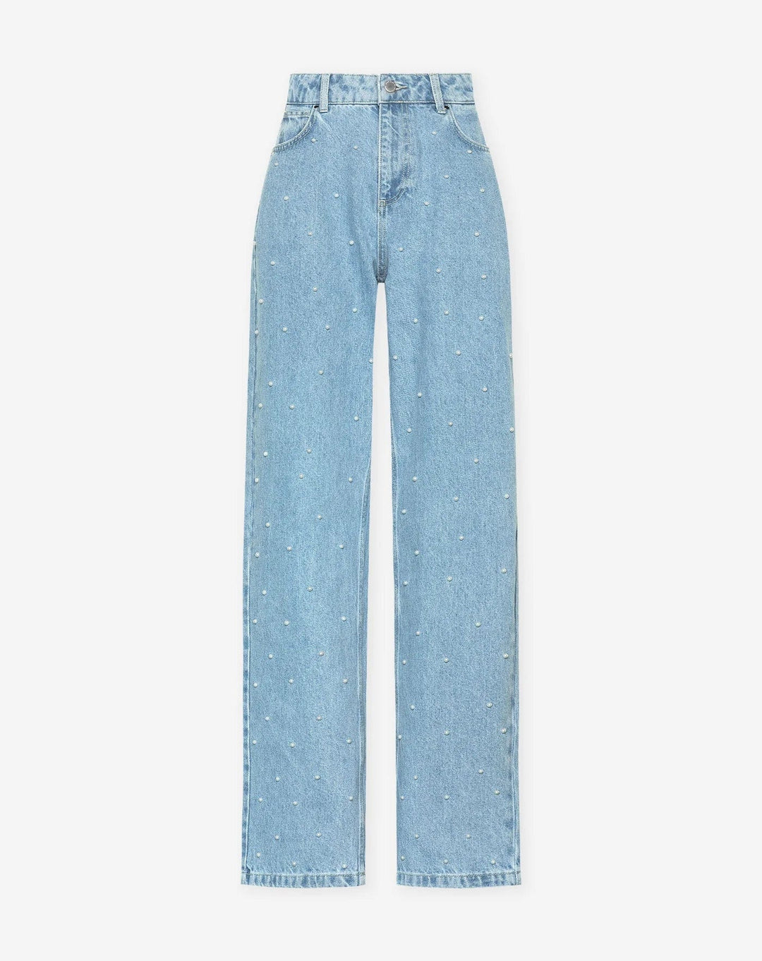 Drune | Denim Sparkle Pants mit Glitzer