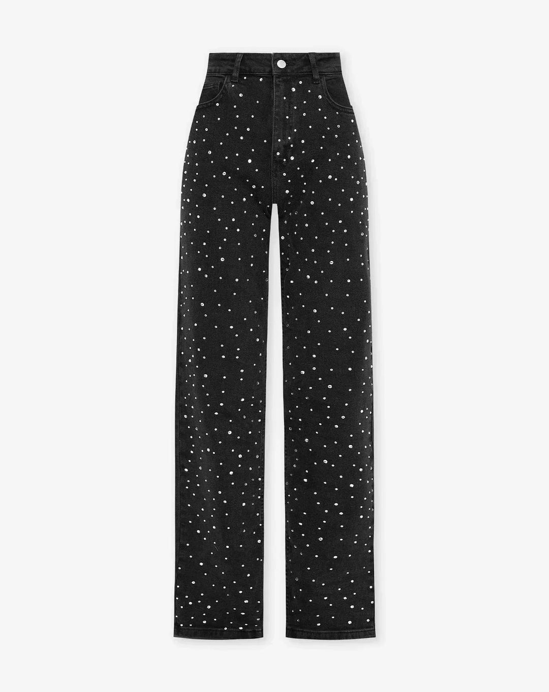 Drune | Denim Sparkle Pants mit Glitzer