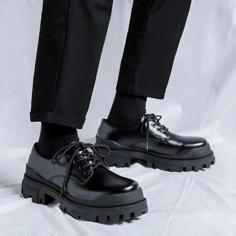 Drune Leather Men's Lace-Up Boots Side View