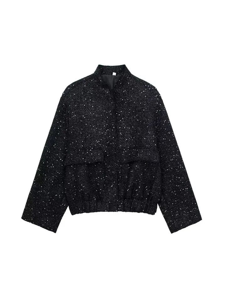 Drune | bomber jacket Damen-Bomberjacke in Glitzer