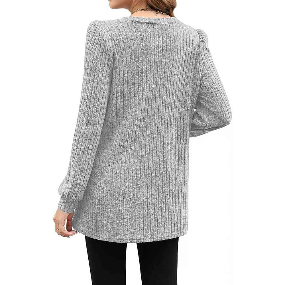 Drune |  Herbst und Winter neue halblange Pullover Kleid Frau
