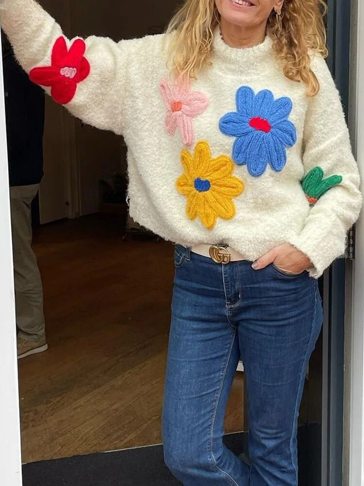 Drune | Floral Strickpullover für Damen