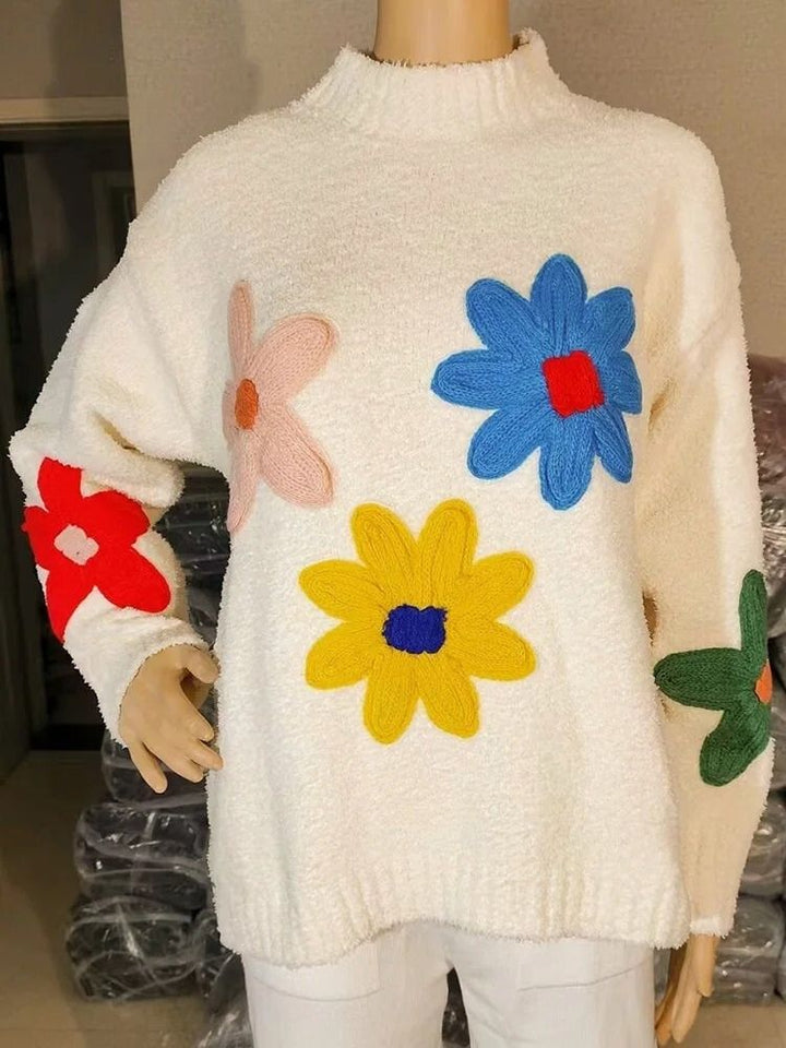 Drune | Floral Strickpullover für Damen