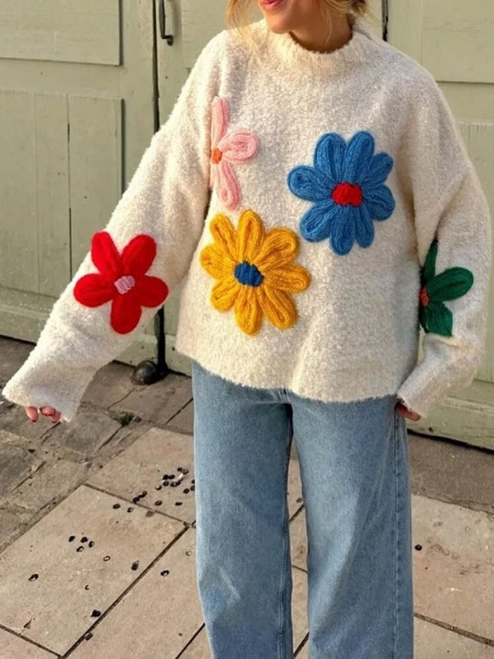 Drune | Floral Strickpullover für Damen