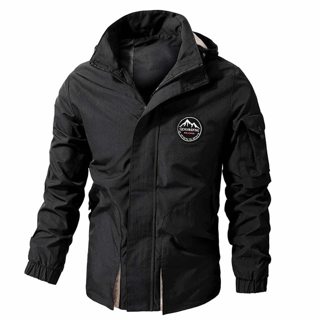 Drune | Herren Winterjacke – Mit Kapuze und Taschen für die Ärmel