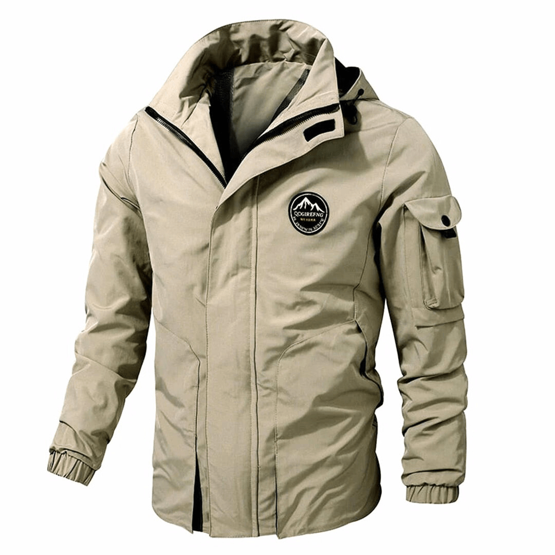 Drune | Herren Winterjacke – Mit Kapuze und Taschen für die Ärmel
