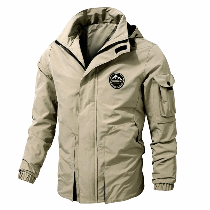 Drune | Herren Winterjacke – Mit Kapuze und Taschen für die Ärmel