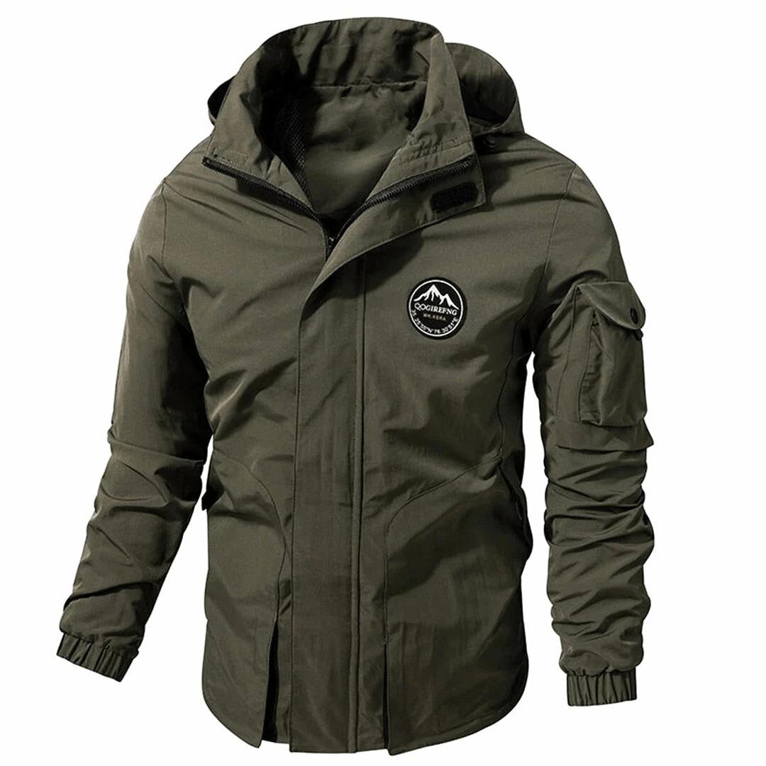 Drune | Herren Winterjacke – Mit Kapuze und Taschen für die Ärmel