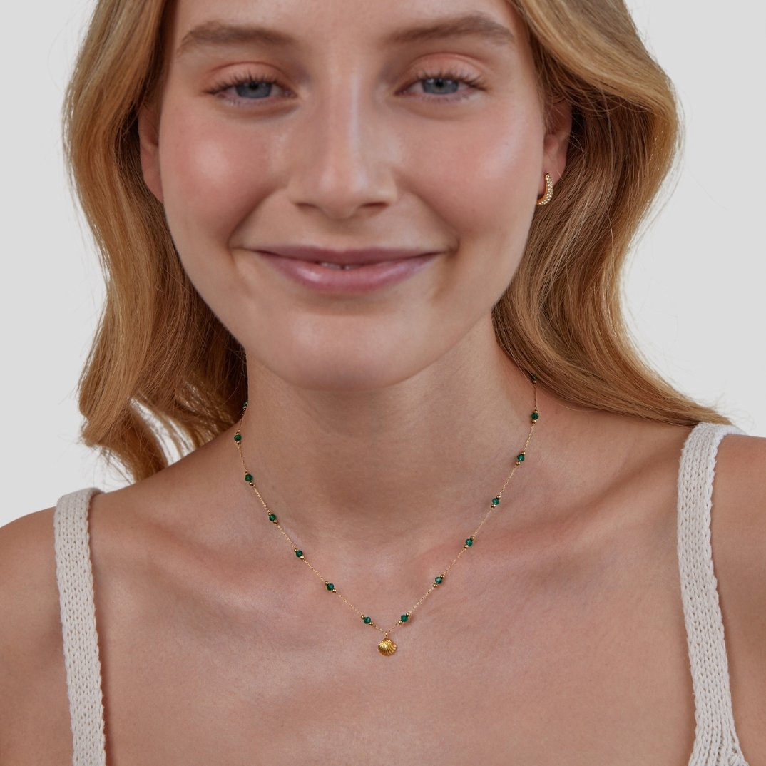 Drune | Vergoldete Halskette mit Lagenlook Für Frauen