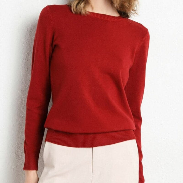 Drune | Sweatshirt - Weiche Wollmischung - runder Ausschnitt - lange Ärmel - bequeme Passform