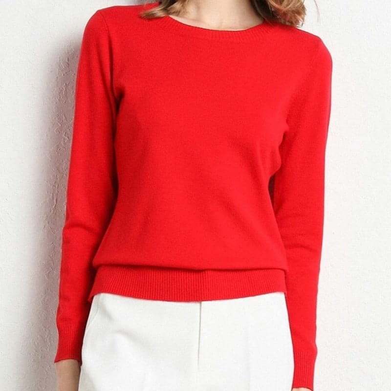 Drune | Sweatshirt - Weiche Wollmischung - runder Ausschnitt - lange Ärmel - bequeme Passform