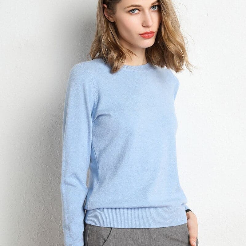 Drune | Sweatshirt - Weiche Wollmischung - runder Ausschnitt - lange Ärmel - bequeme Passform