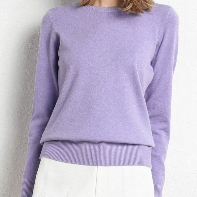 Drune | Sweatshirt - Weiche Wollmischung - runder Ausschnitt - lange Ärmel - bequeme Passform
