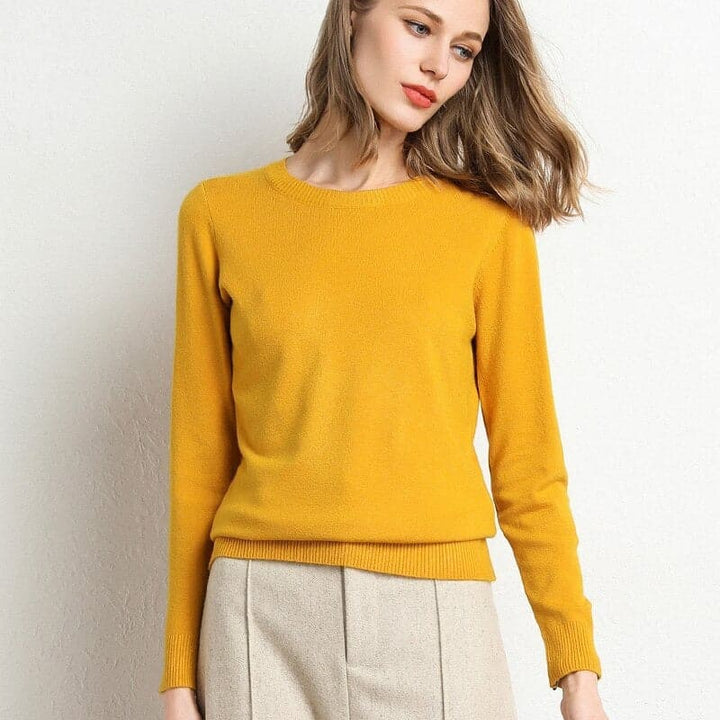Drune | Sweatshirt - Weiche Wollmischung - runder Ausschnitt - lange Ärmel - bequeme Passform