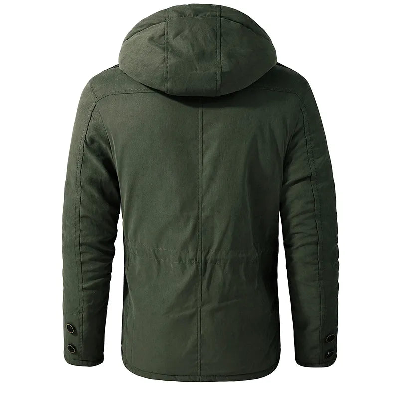 Drune | Herren Winterjacke Mit Verstellbarem Kordelzug In Der Taille