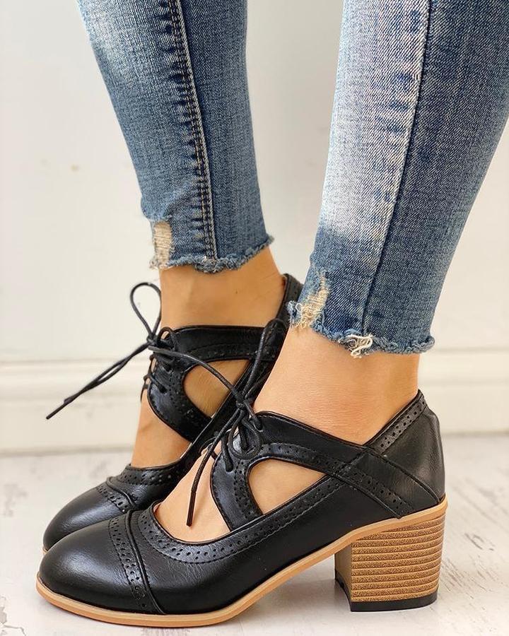 Vintage orthopädische Schuhe mit Absatz