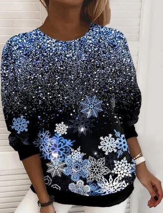 Drune – Elegantes Weihnachts-Sweatshirt, Weicher Strickstoff