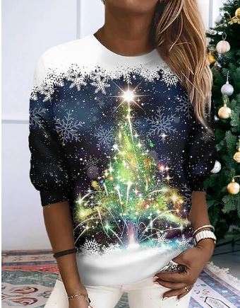 Drune – Elegantes Weihnachts-Sweatshirt, Weicher Strickstoff