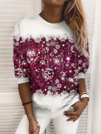 Drune – Elegantes Weihnachts-Sweatshirt, Weicher Strickstoff