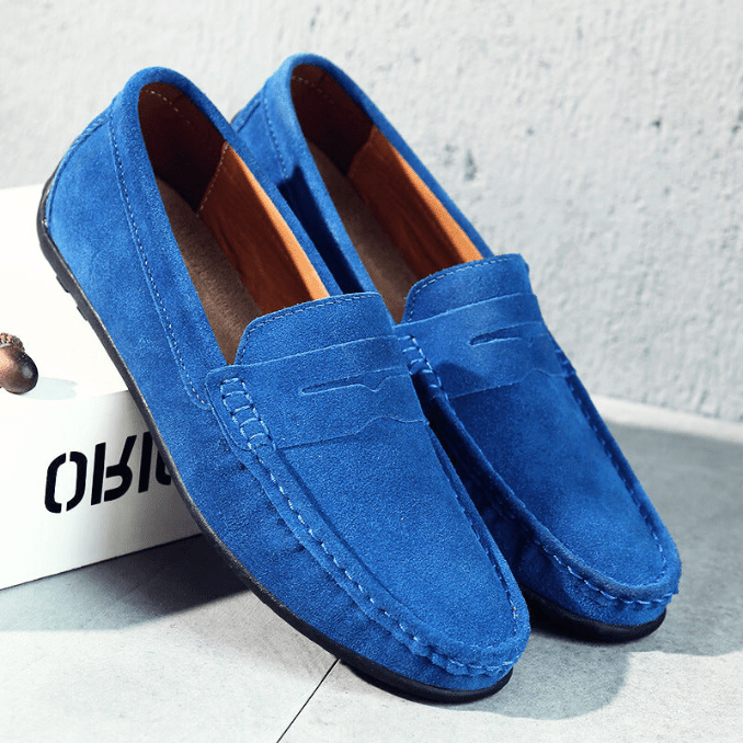 Drune | Slipper Herren Klassische Loafer Herren Luxuriöse Verarbeitung Hochwertiges Wildleder