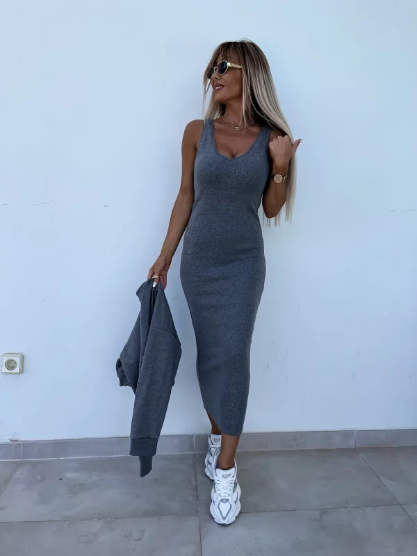 Drune | Stilvolles Off Shoulder Crop Top und Midi Rock Set