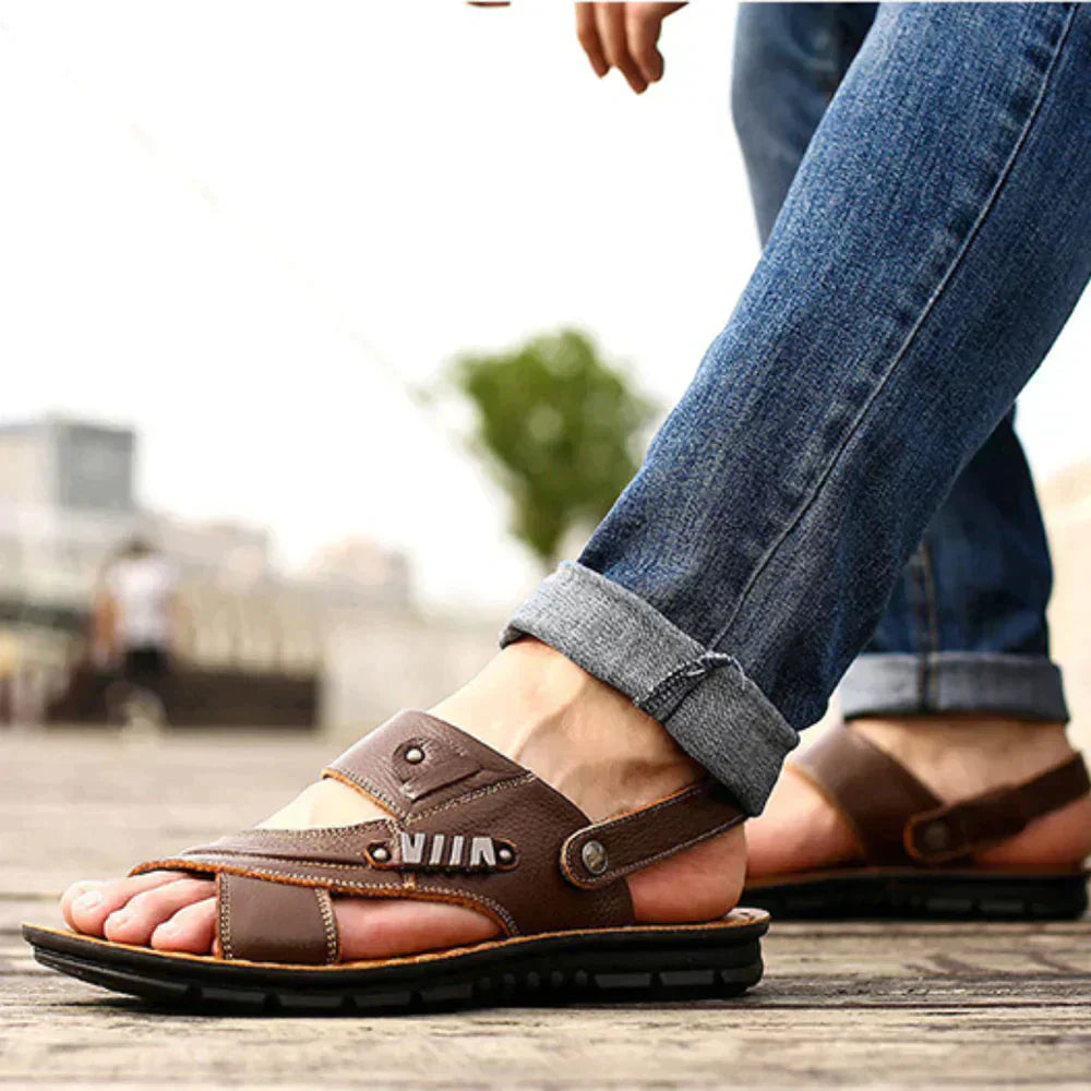 Drune | Atmungsaktive Sandalen Mit Offener Spitze Für Herren