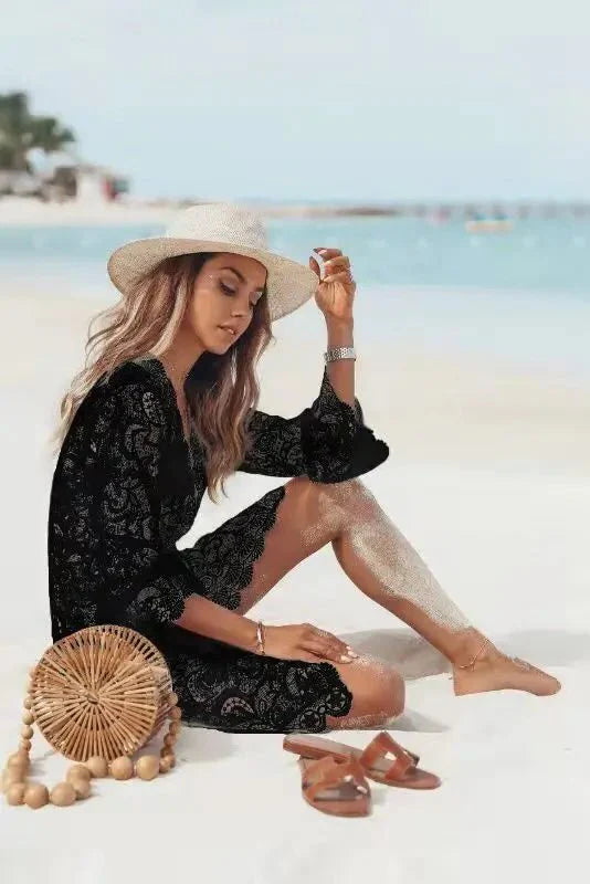 Drune | Boho Strandkleid Blumenmuster
