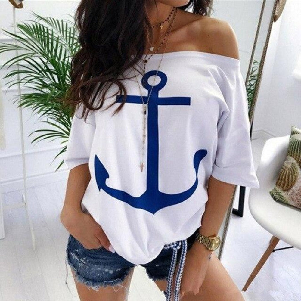 Drune | Off Shoulder Top Und Rock Kleid Batwing Ärmel