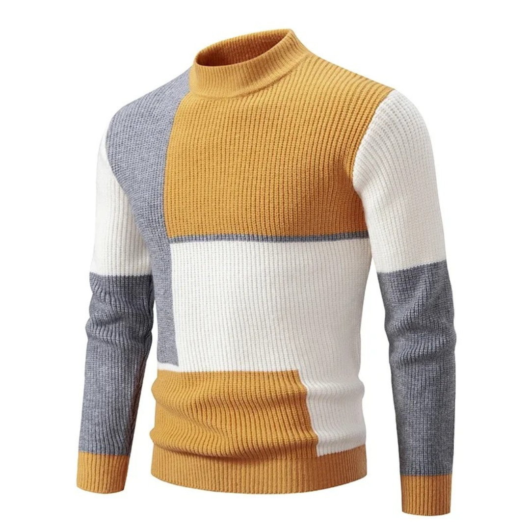Drune | Strickpullover mit Farbblöcken Weich und Warm Modernes Design