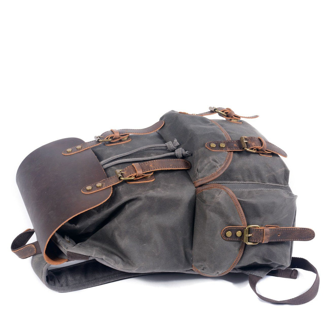 Drune | Canvas Leder Rucksack - Nachhaltig und stilvoll für den täglichen Gebrauch