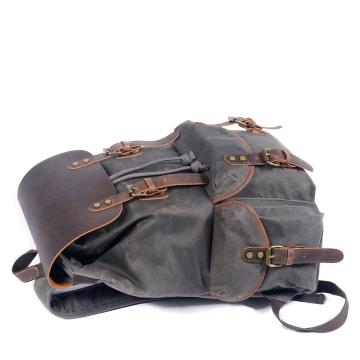 Drune | Canvas Leder Rucksack - Nachhaltig und stilvoll für den täglichen Gebrauch