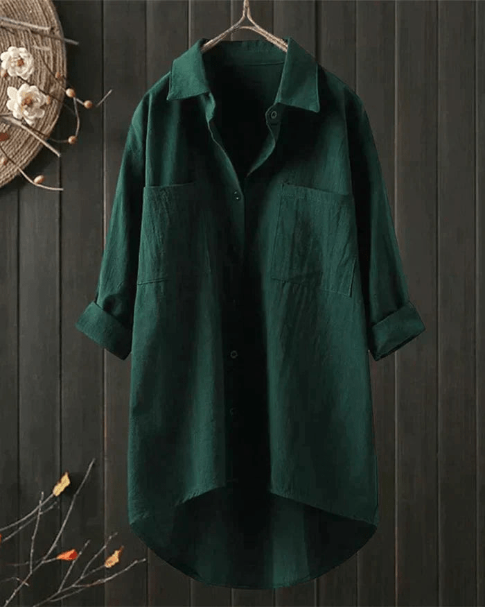 Drune | Leinen Bluse Damen Hemd Top