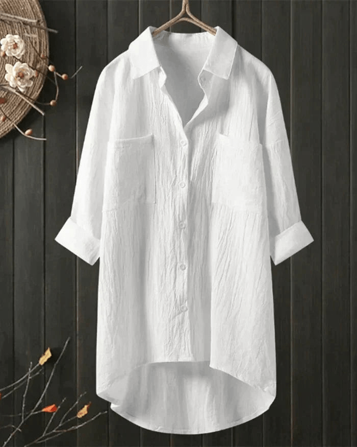Drune | Leinen Bluse Damen Hemd Top