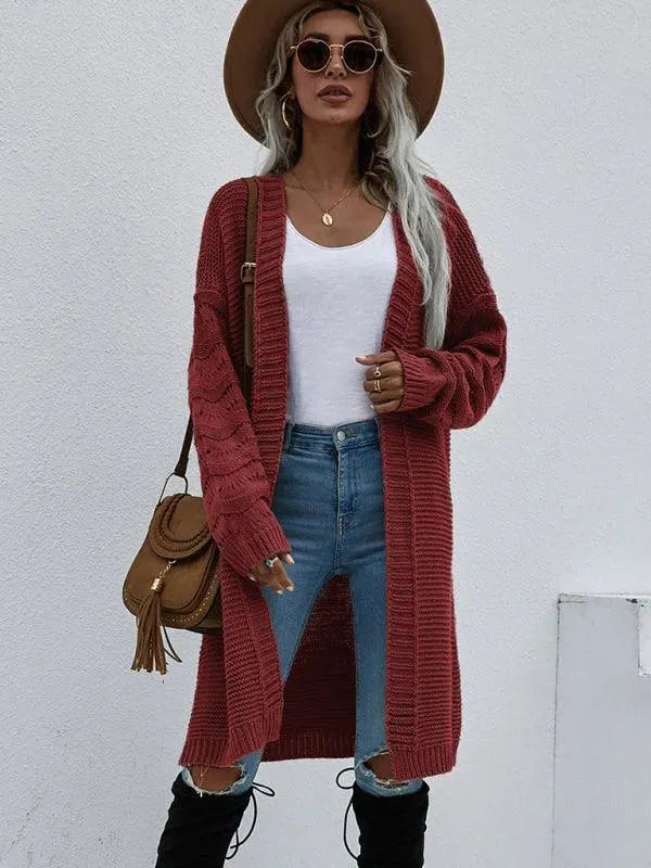 Drune | Strick Lang Frauen Strickjacke Pullover